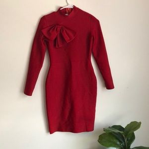 Red BodyCon Holiday Dress